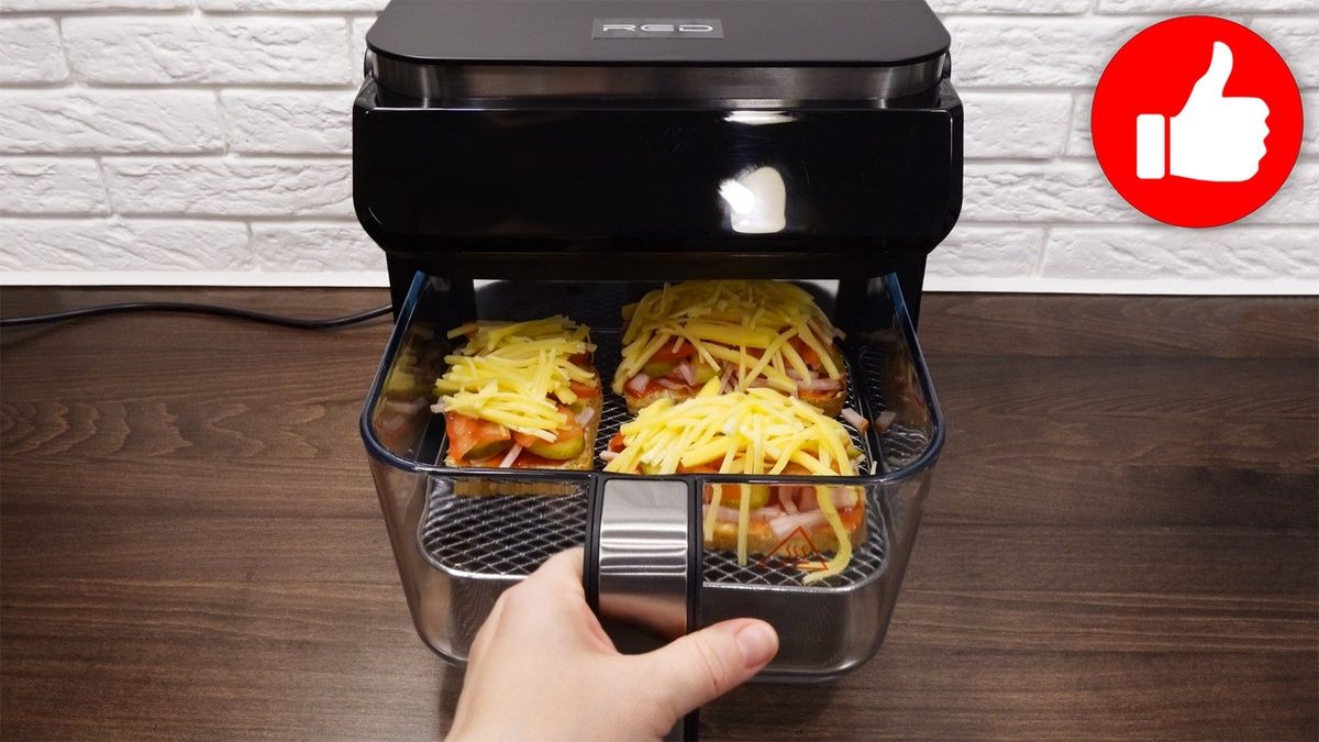 Горячие бутерброды, как пицца: просто и вкусно в аэрогриле