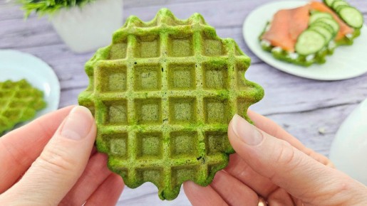 Шпинатные вафли без глютена: ПП-завтрак, который удивит вас