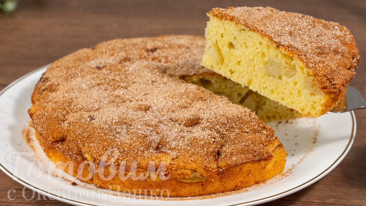 Уникальный манник с яблоками для вашего чаепития