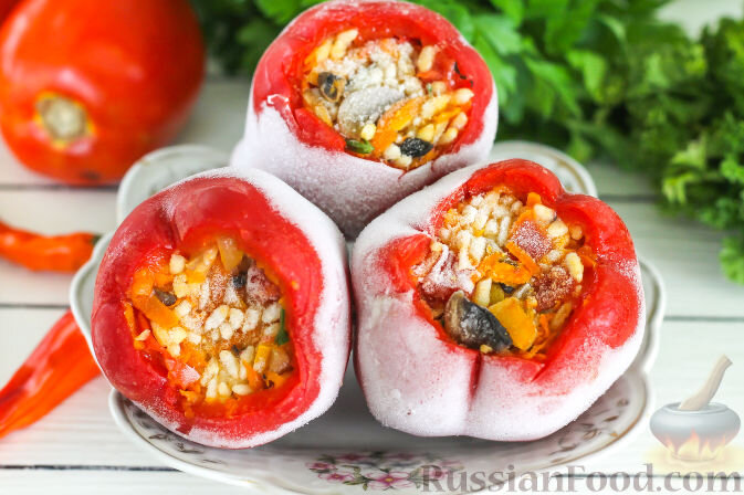 Вкусные идеи для зимнего стола: замороженные перцы и не только