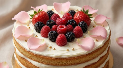 Торт с сердцем из ягод: идеальный десерт на Валентинов день