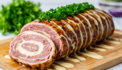 Необычный мясной рулет