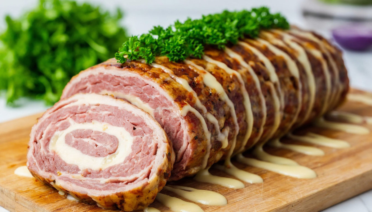 Необычный мясной рулет