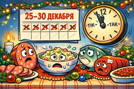 Как избежать пищевых сюрпризов на новогоднем столе: рискованные продукты