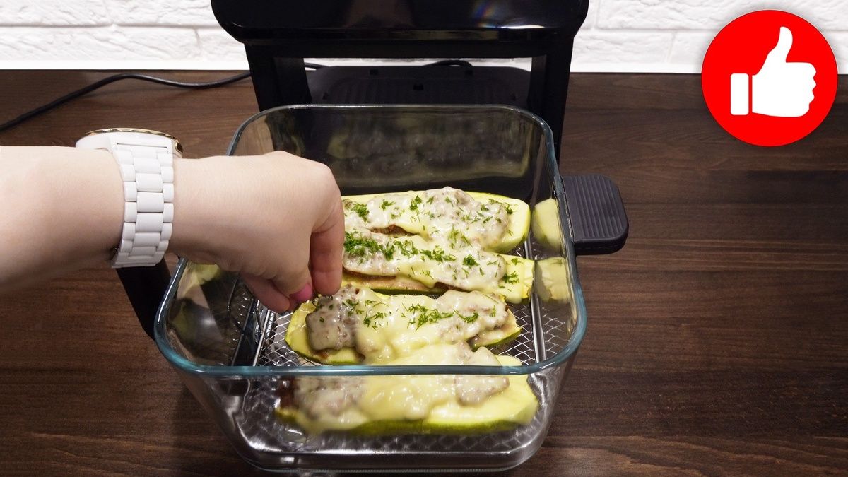 Вкуснейшие кабачки с фаршем в аэрогриле: простое решение для вашего ужина
